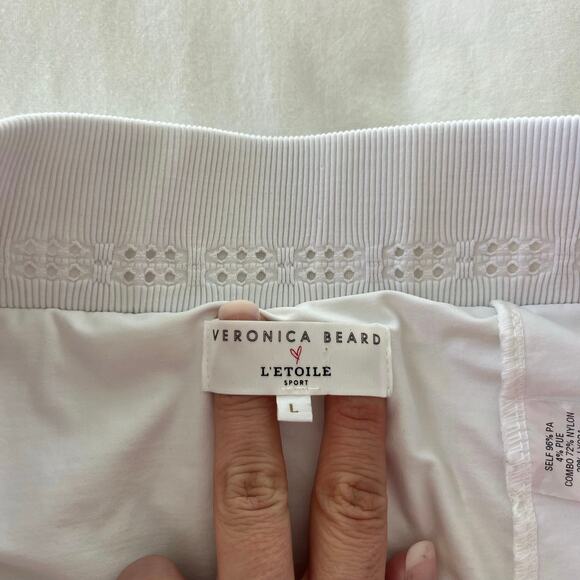 Veronica Beard L’etoile Sport White Eyelet Pointelle Knit Athletic Tennis Skort - Picture 5 of 10